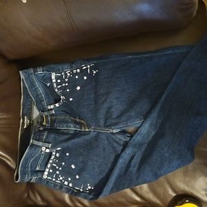 Juicy Couture Mid Rise Embellished Skinny Jean size 25